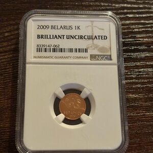 2009 Belarus 1 Kopek NGC Brilliant Uncirculated